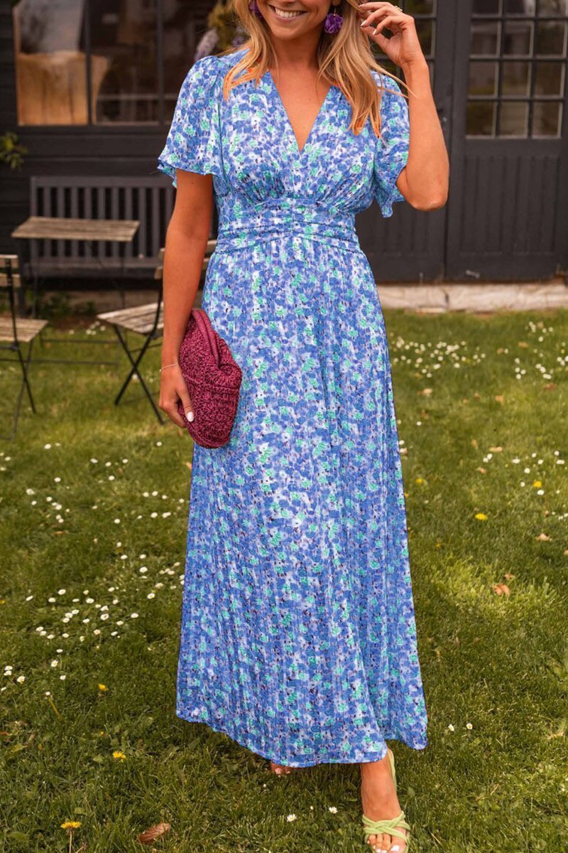 Pauline - Robe longue à fleurs - Verona Botique