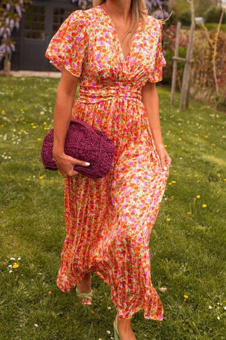 Pauline - Robe longue à fleurs - Verona Botique