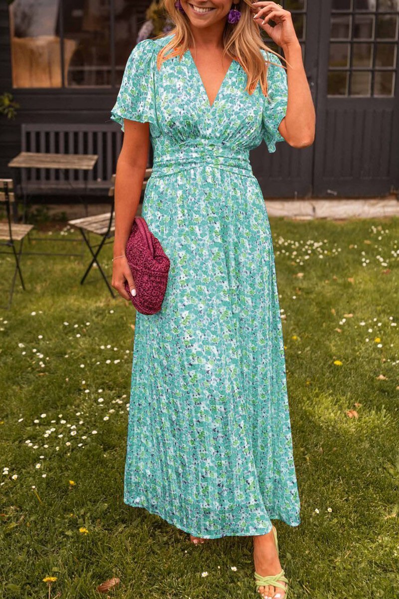 Pauline - Robe longue à fleurs - Verona Botique