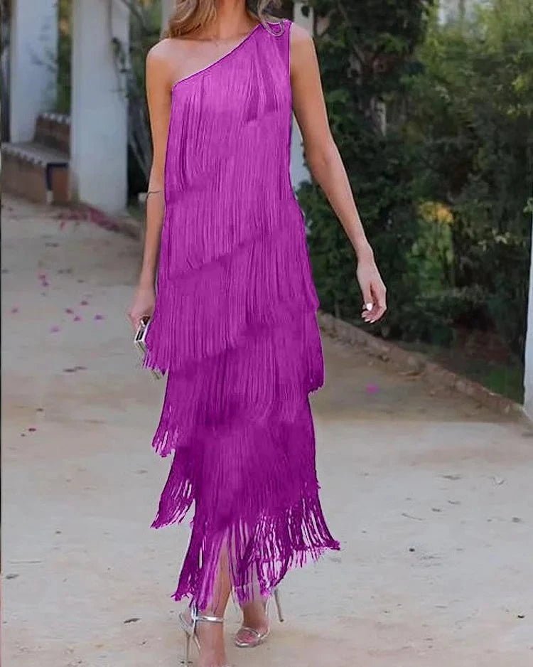 Priscilla - Robe élégante à épaules dénudées - Verona Botique