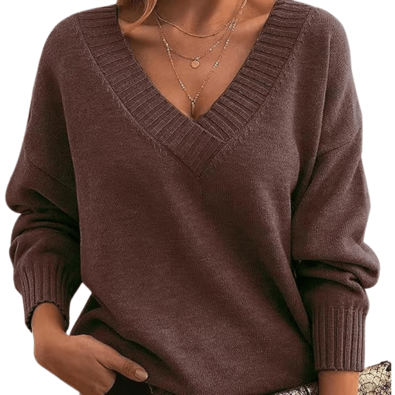 Pull en Cachemire à Col V Chic | Parfait pour un Usage Quotidien - Verona Botique