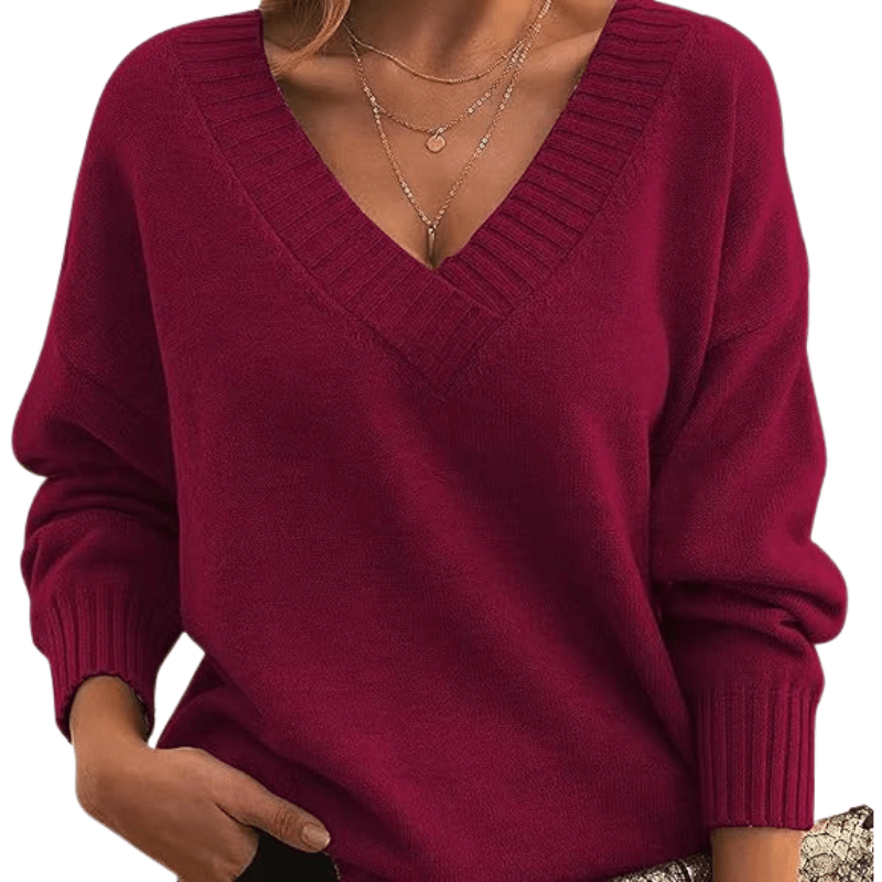 Pull en Cachemire à Col V Chic | Parfait pour un Usage Quotidien - Verona Botique