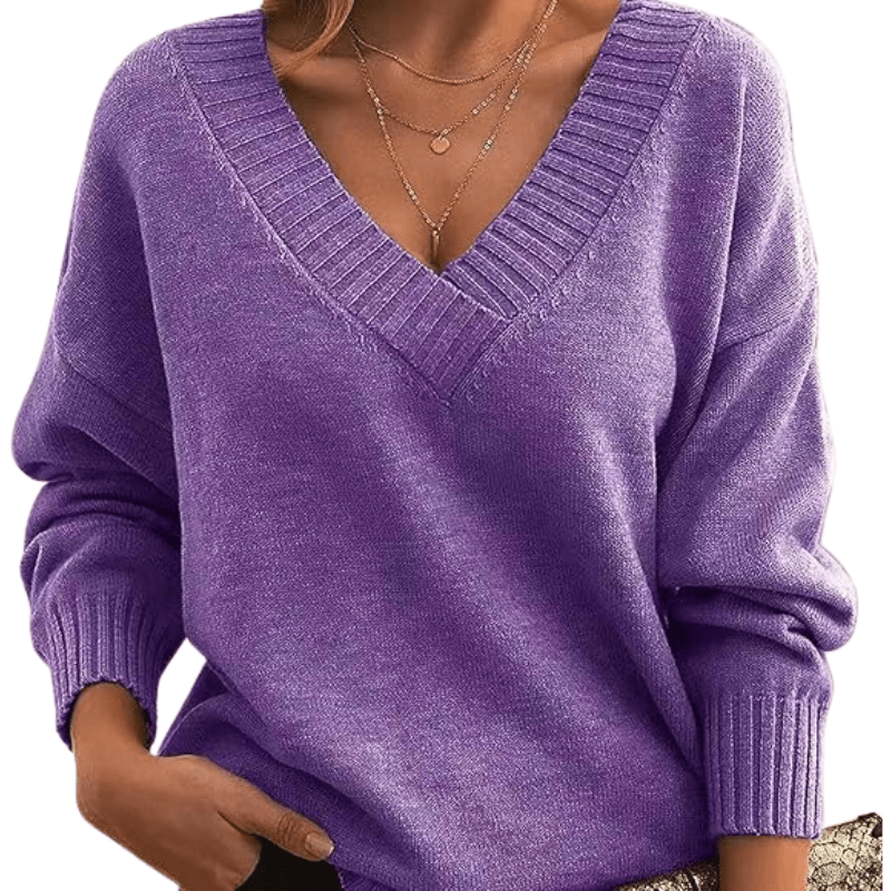 Pull en Cachemire à Col V Chic | Parfait pour un Usage Quotidien - Verona Botique