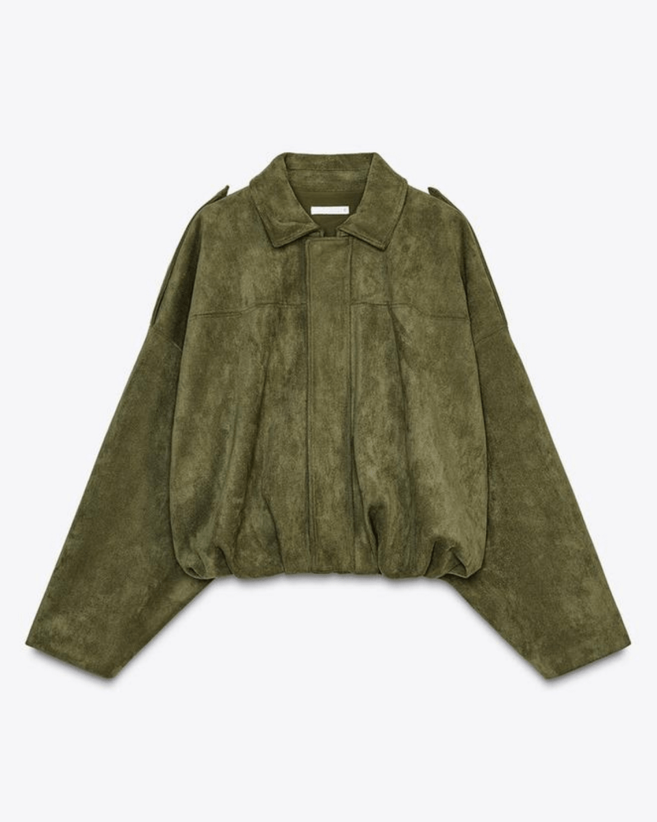 Quintine - Blouson bomber en suède - Verona Botique