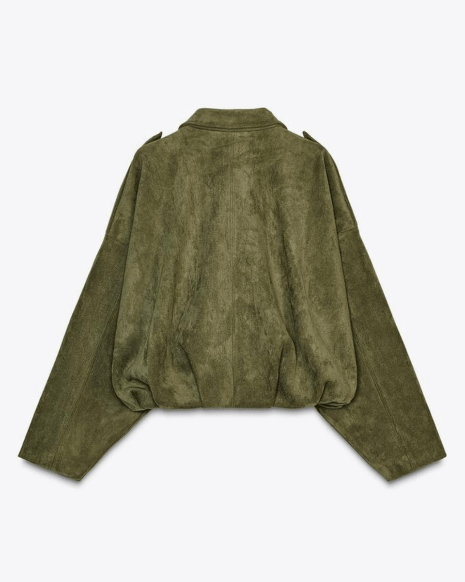 Quintine - Blouson bomber en suède - Verona Botique