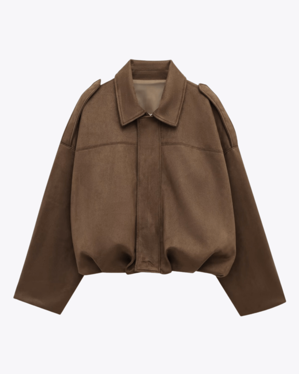 Quintine - Blouson bomber en suède - Verona Botique