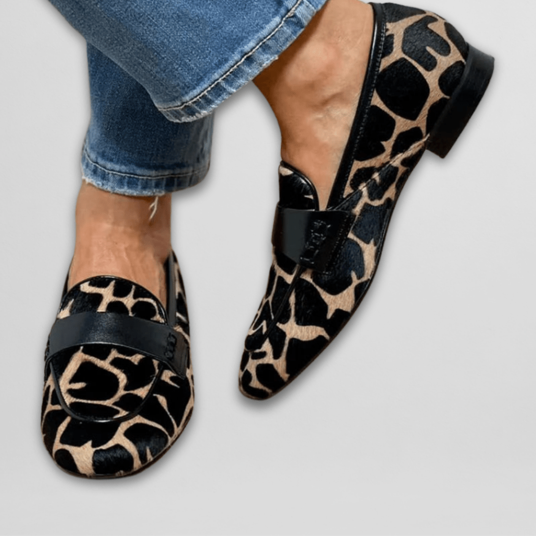 Reine | Mocassins à Imprimé Animal - Verona Botique