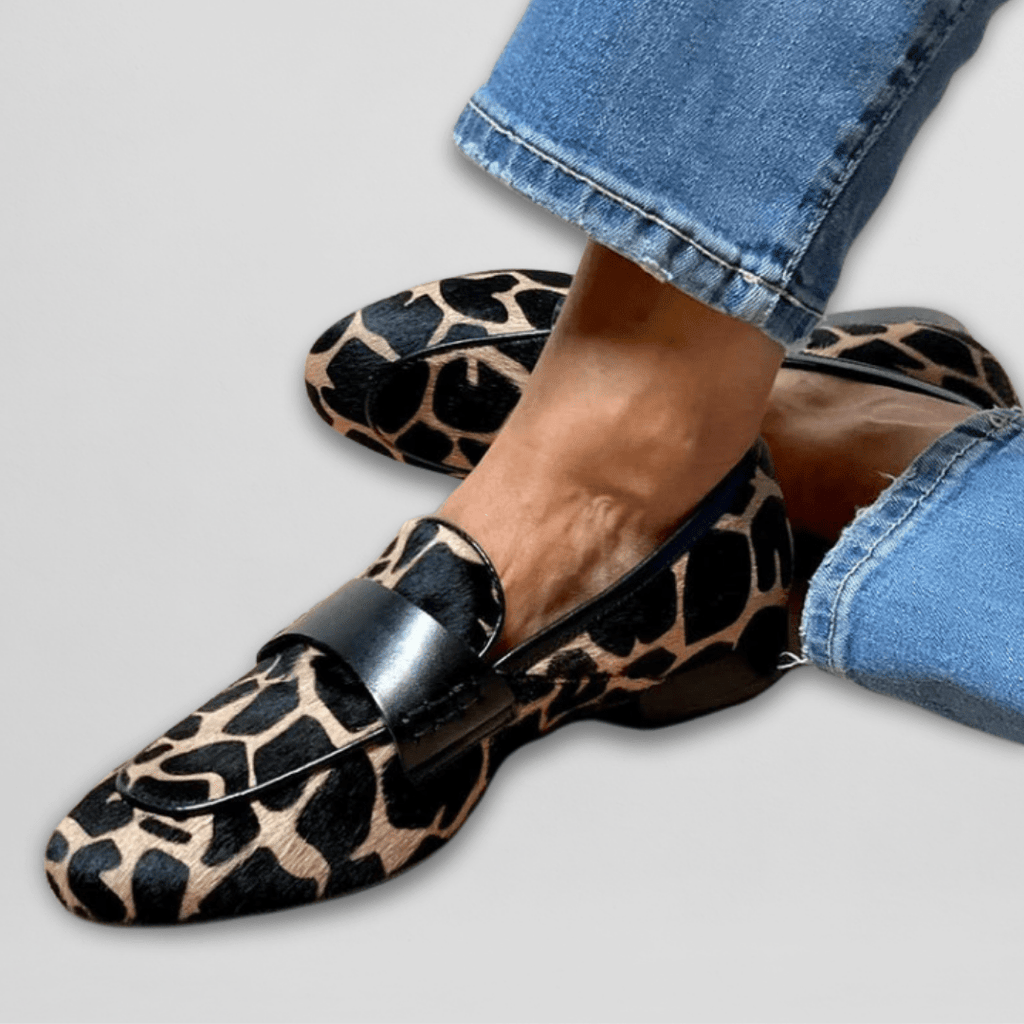 Reine | Mocassins à Imprimé Animal - Verona Botique