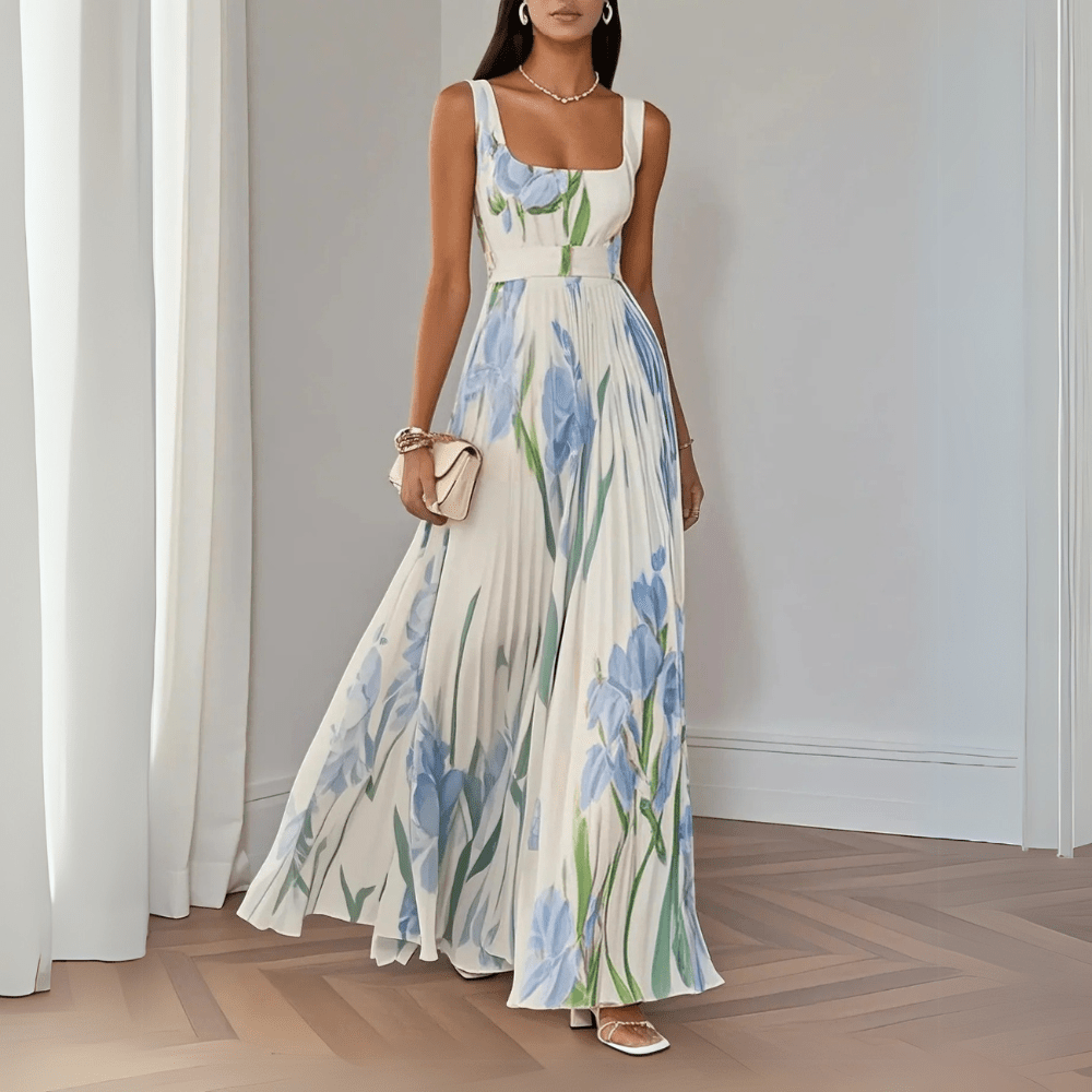 Revina | Robe Longue Fleurie Élégante - Verona Botique