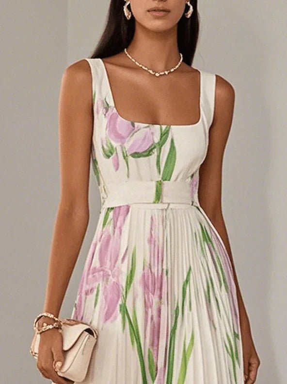 Revina | Robe Longue Fleurie Élégante - Verona Botique