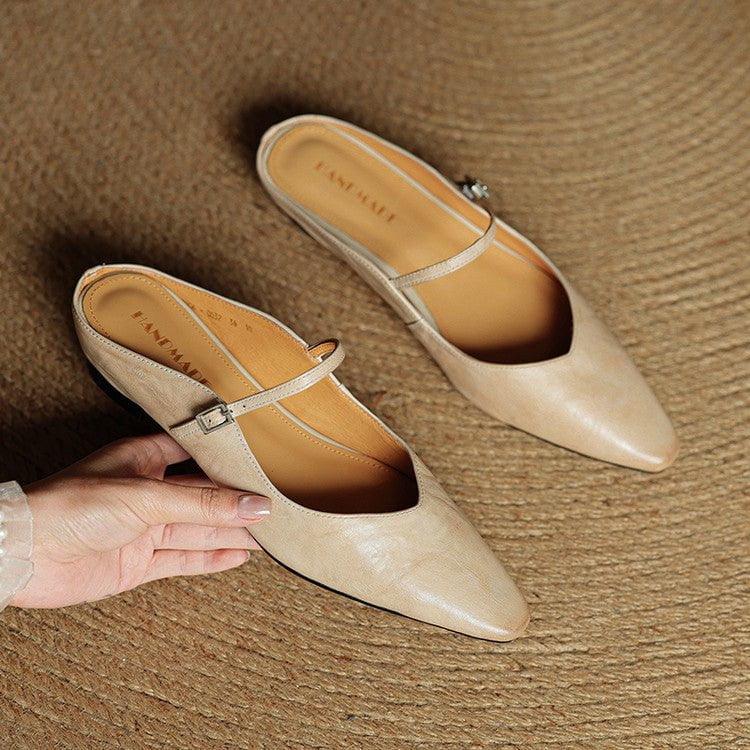 Orella™ – Mules en cuir véritable