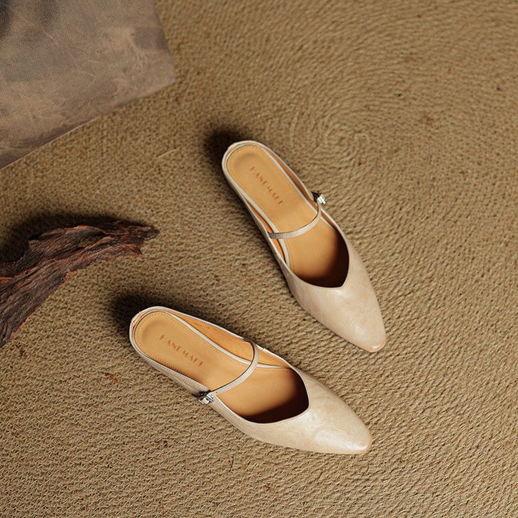 Orella™ – Mules en cuir véritable