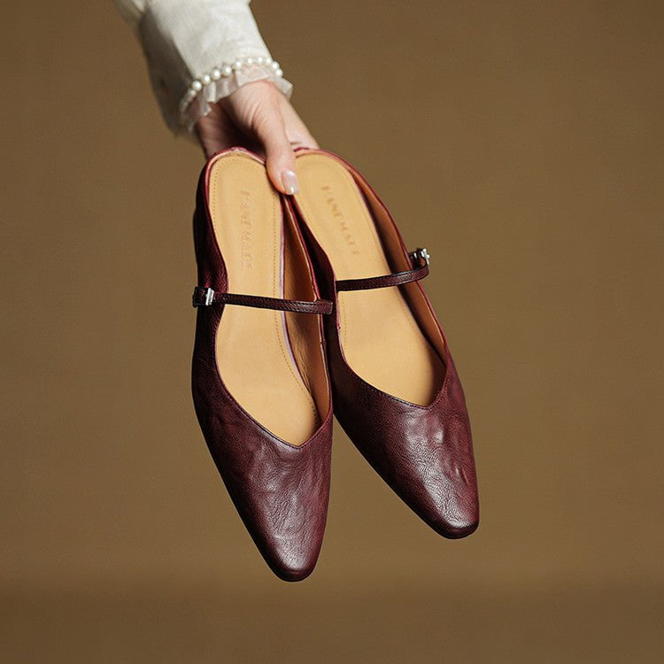 Orella™ – Mules en cuir véritable
