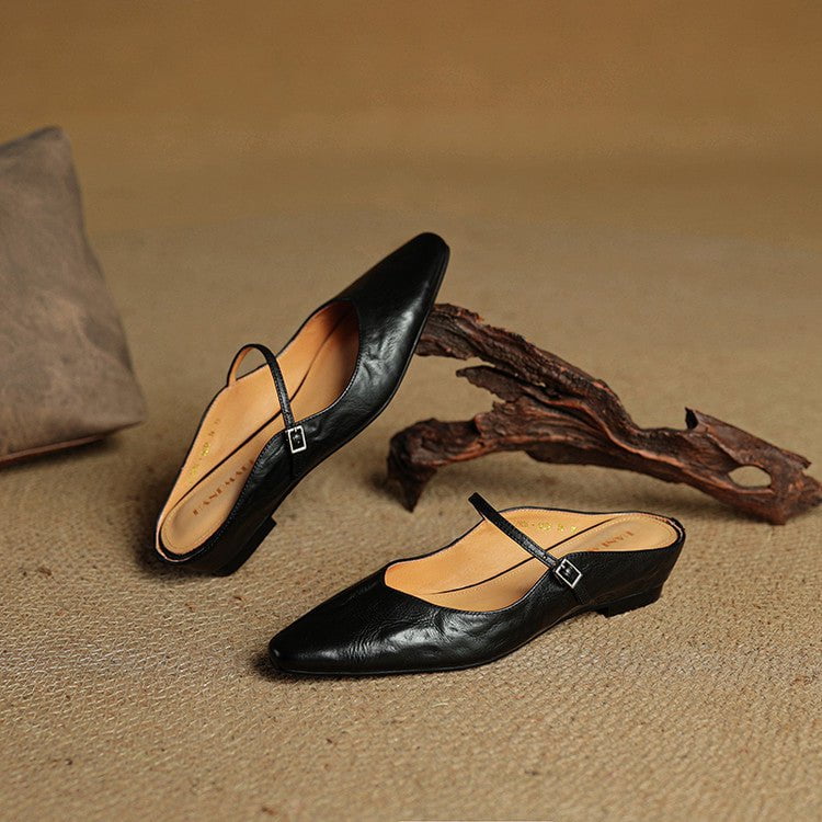 Orella™ – Mules en cuir véritable