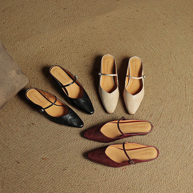 Orella™ – Mules en cuir véritable