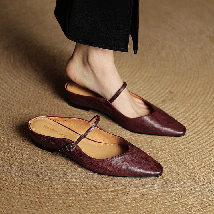 Orella™ – Mules en cuir véritable
