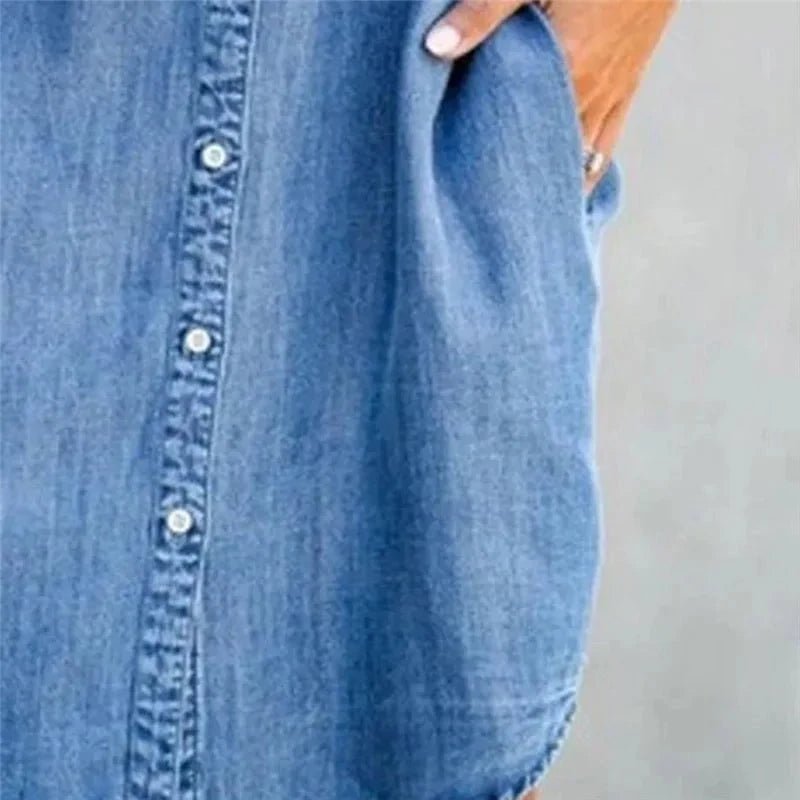 Robe Chemise en Jean Harper – Élégante, Pratique, et Prête pour Tout - Verona Botique