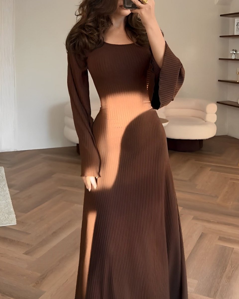 Robe Maxi Tricotée Élégante - Verona Botique