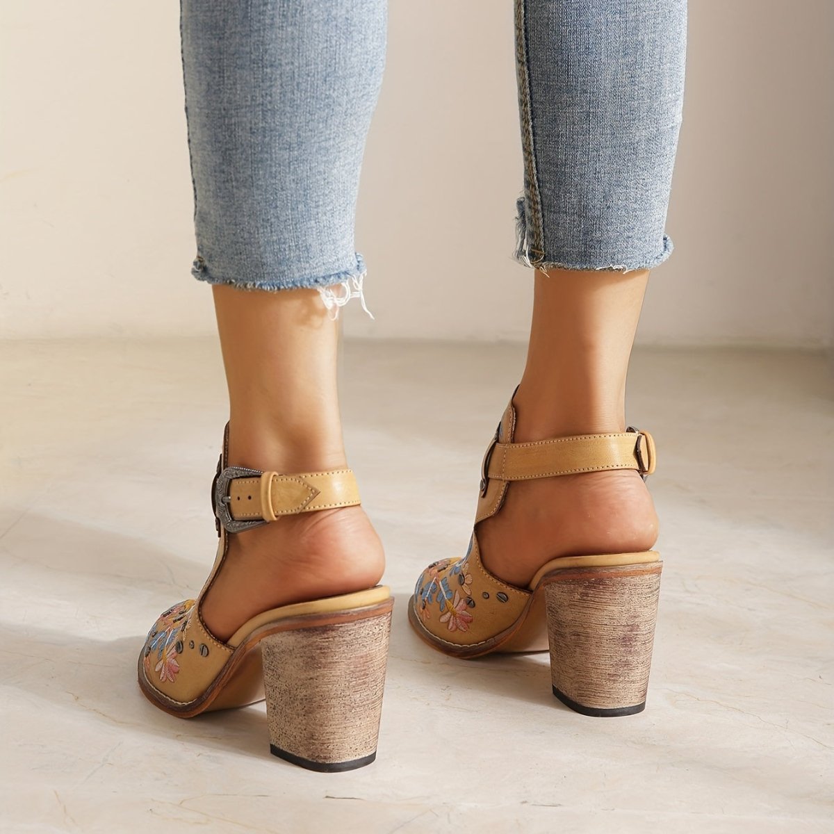 Rosine | Bottines À Fleurs Vintage - Verona Botique