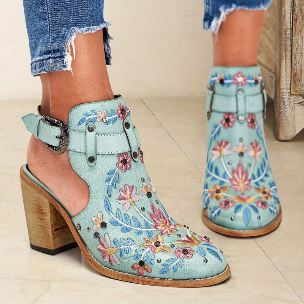 Rosine | Bottines À Fleurs Vintage - Verona Botique