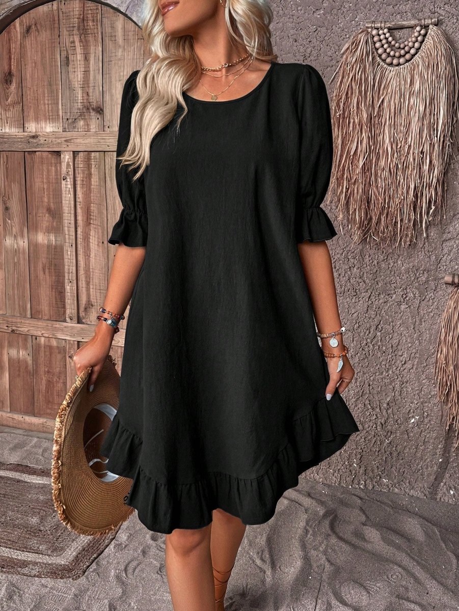 Roxane - Robe midi élégante - Verona Botique