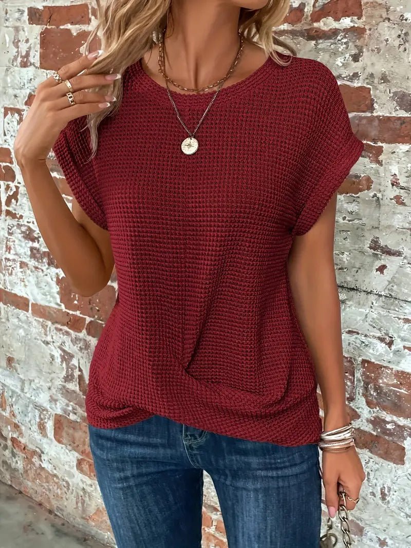 Samira | T-shirt Col Rond - Verona Botique