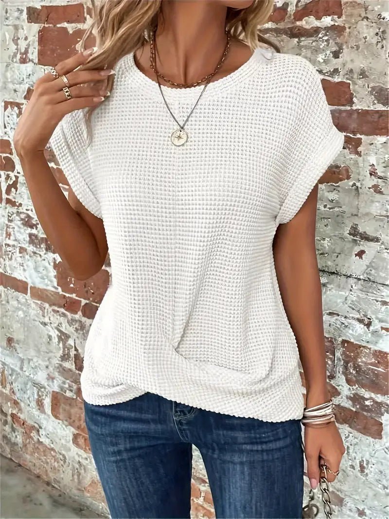 Samira | T-shirt Col Rond - Verona Botique
