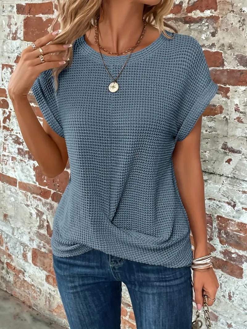 Samira | T-shirt Col Rond - Verona Botique