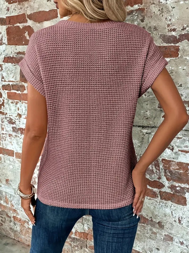 Samira | T-shirt Col Rond - Verona Botique