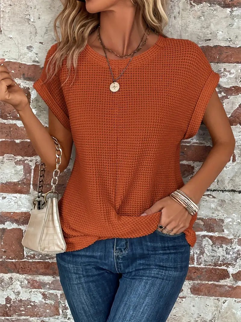 Samira | T-shirt Col Rond - Verona Botique