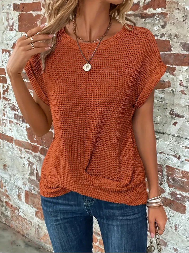 Samira | T-shirt Col Rond - Verona Botique