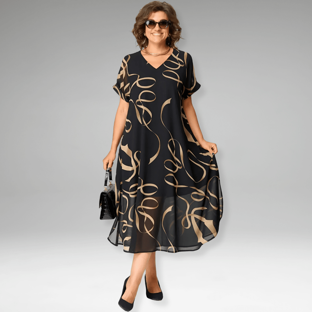 Sanne | Robe Imprimée Élégante - Verona Botique