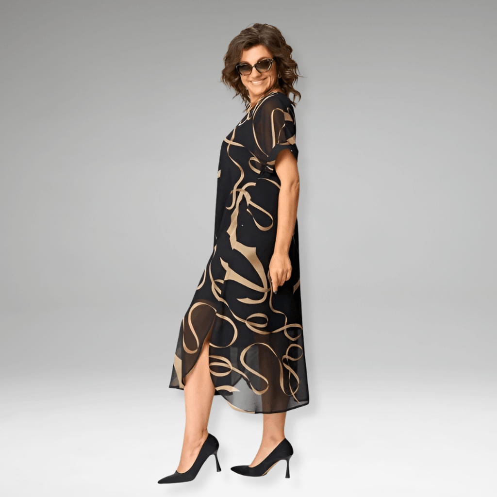 Sanne | Robe Imprimée Élégante - Verona Botique