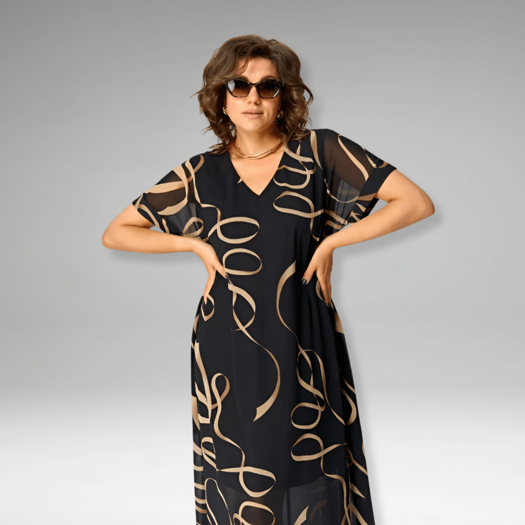 Sanne | Robe Imprimée Élégante - Verona Botique