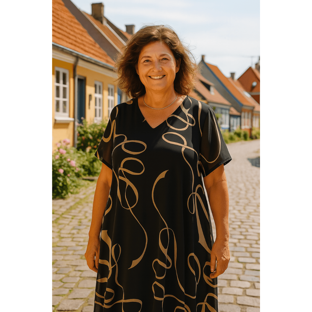 Sanne | Robe Imprimée Élégante - Verona Botique