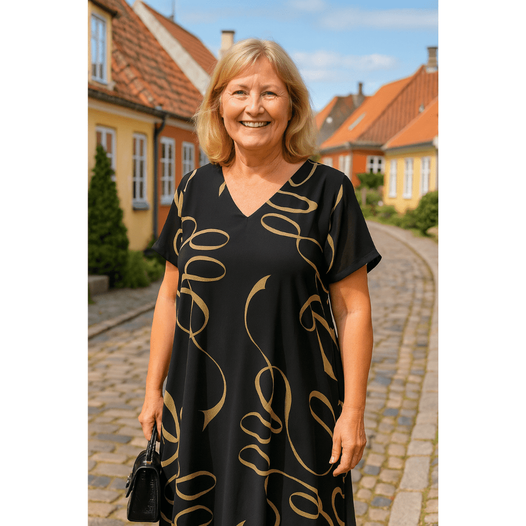 Sanne | Robe Imprimée Élégante - Verona Botique