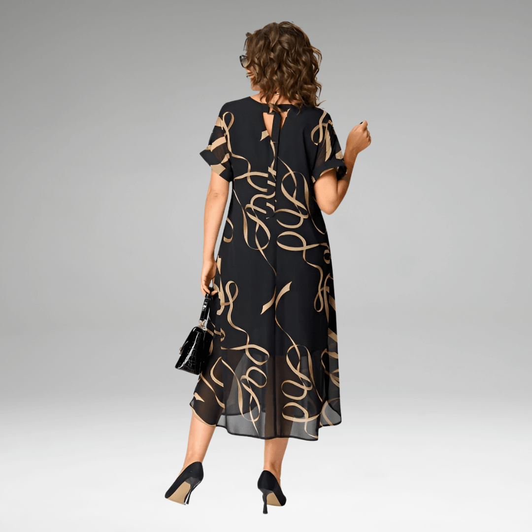 Sanne | Robe Imprimée Élégante - Verona Botique