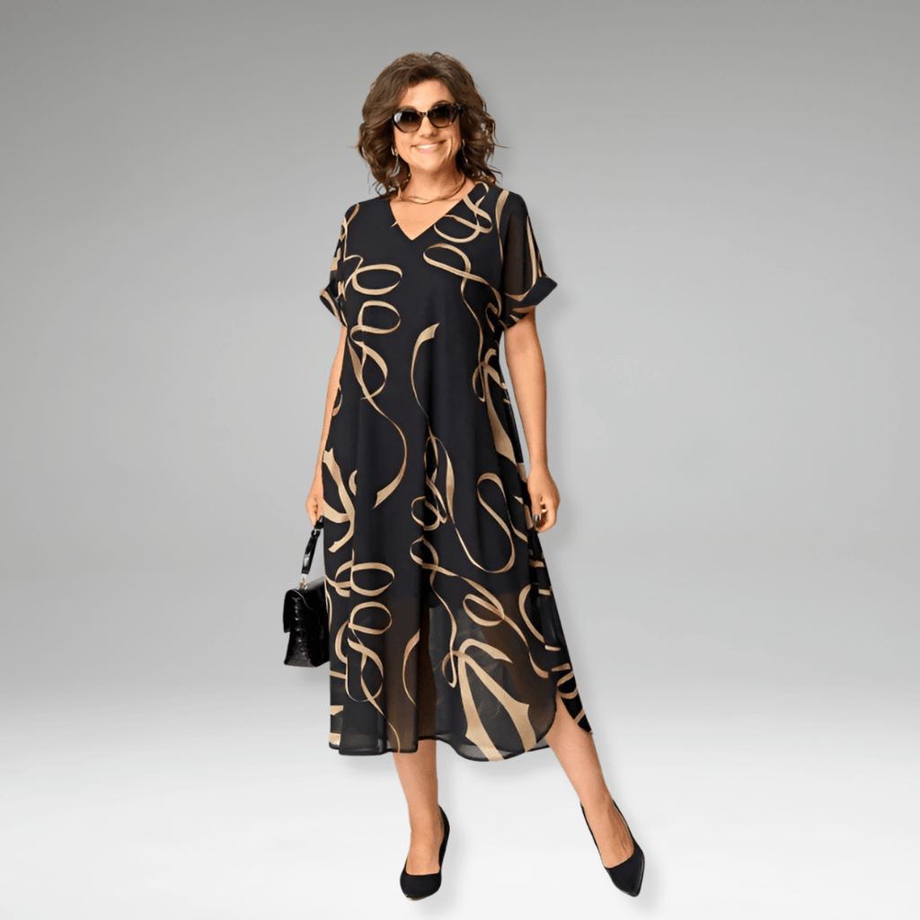 Sanne | Robe Imprimée Élégante - Verona Botique