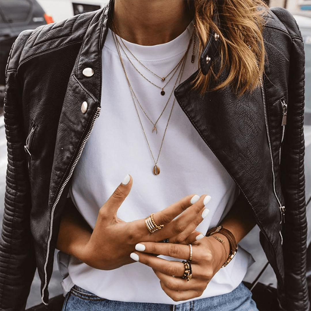 Santana | Veste En Cuir Véritable - Verona Botique