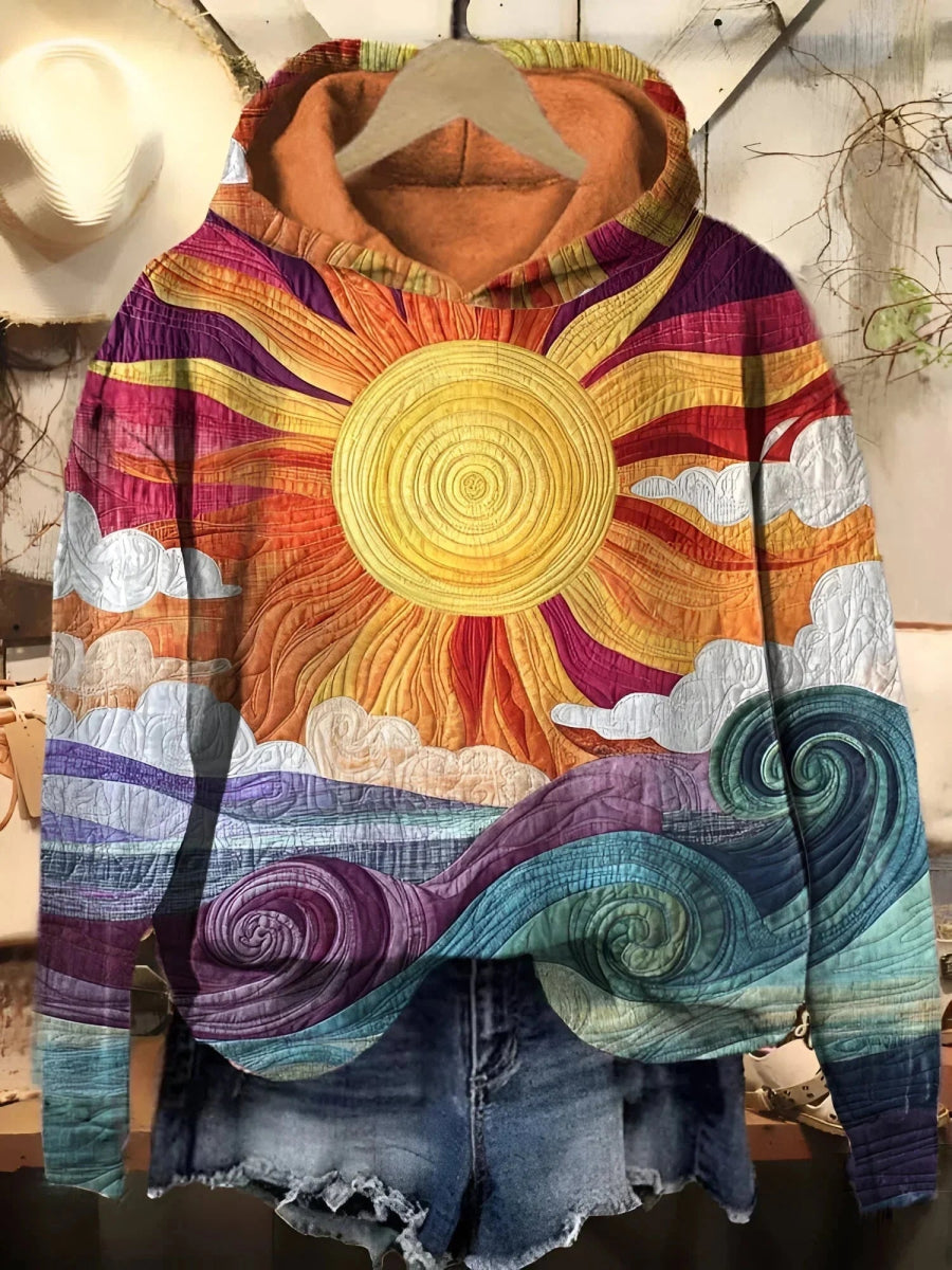 Sofie | Sweat à Capuche Vintage Éclat de Soleil - Verona Botique