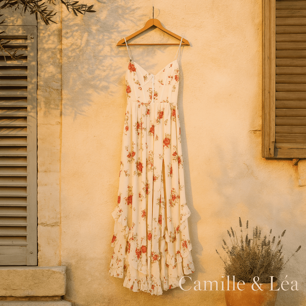 Solenne | Robe Fleurie Élégante - Verona Botique