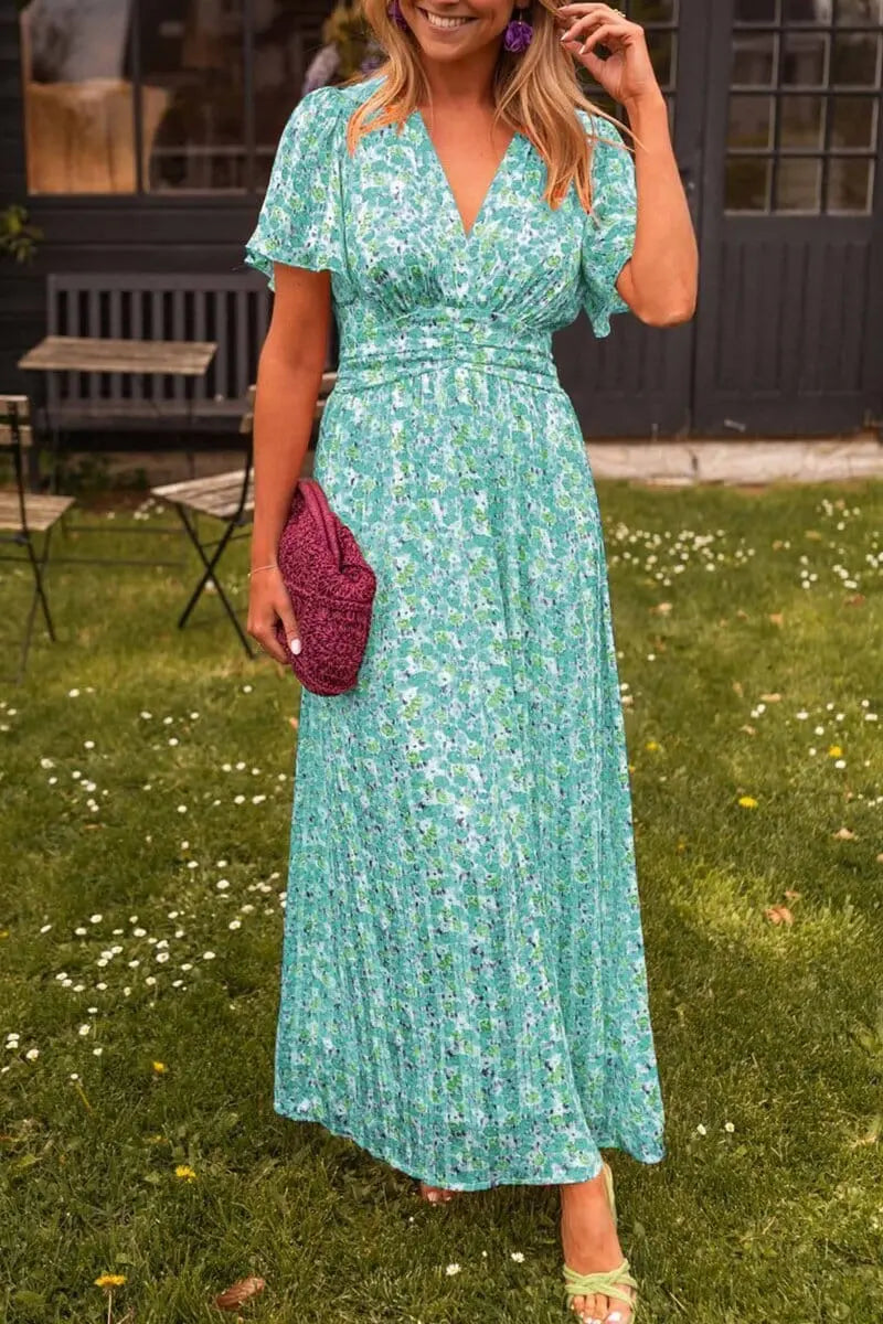 Sylvie™ | Robe Maxi Élégante avec Décolleté en V - Verona Botique