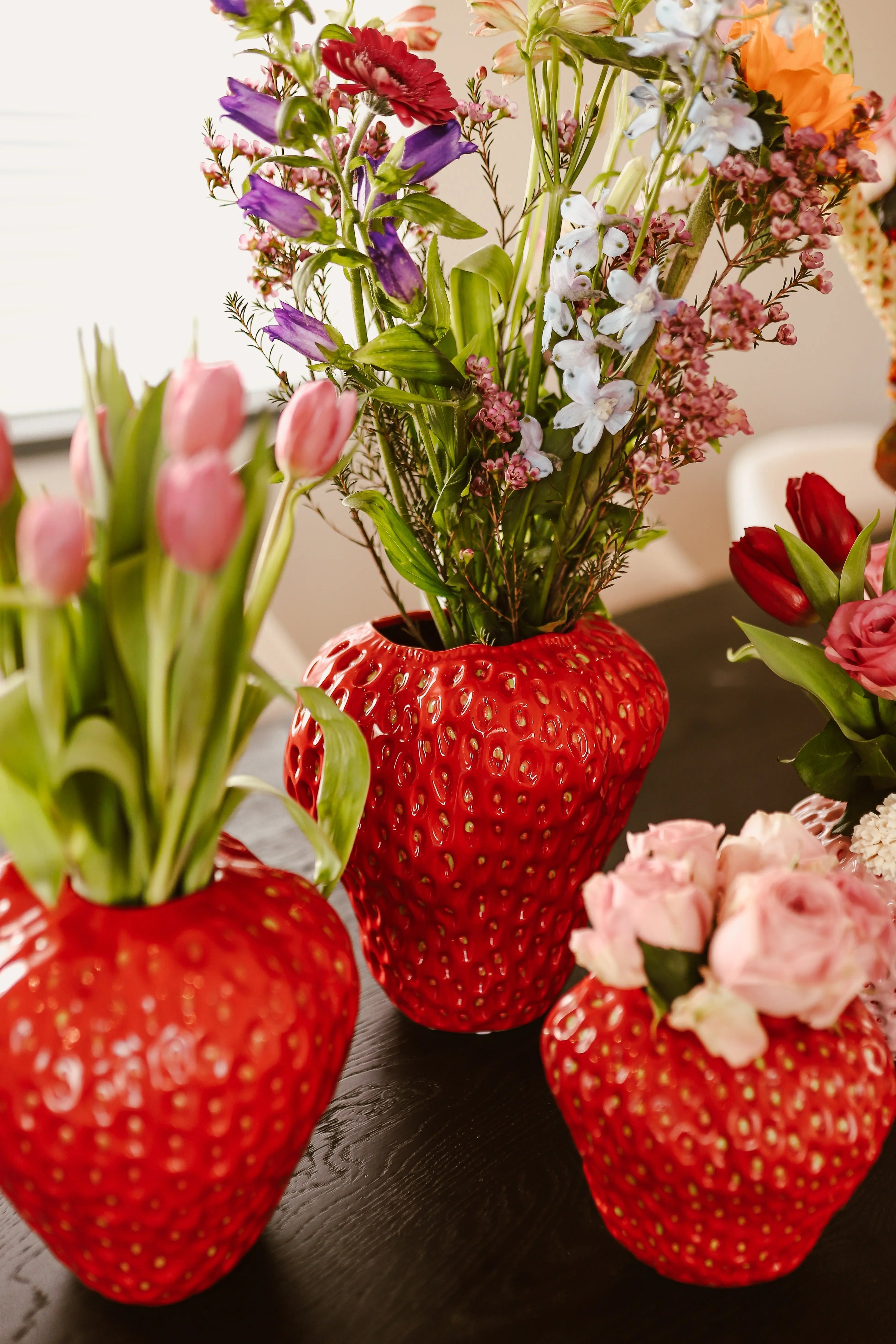Vase Fraise fait main – Pièce artisanale unique de mon atelier