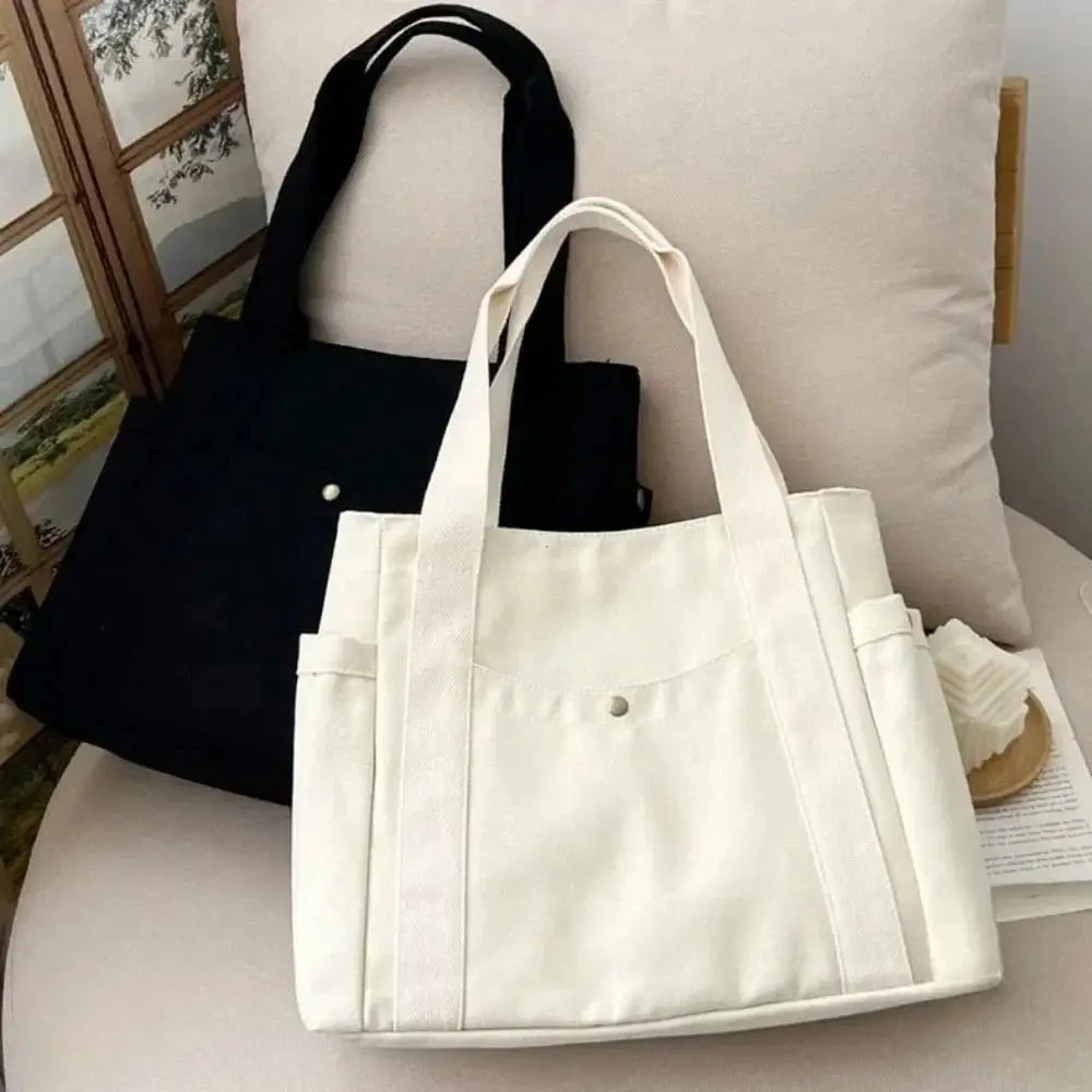 UrbanEase – Sac Cabas en Toile avec Poches Extérieures - Verona Botique