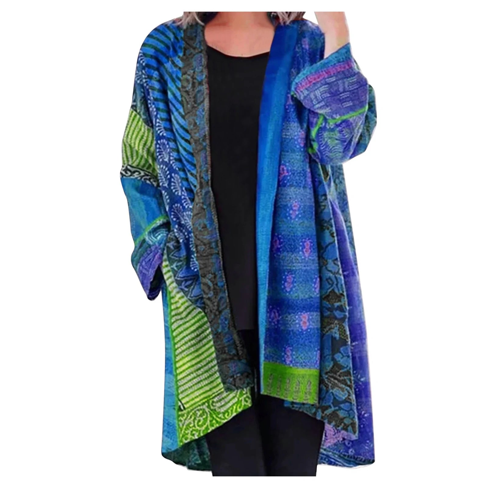 Noa™ – Kimono Vintage à Manches Longues pour un Été Bohème Élégant