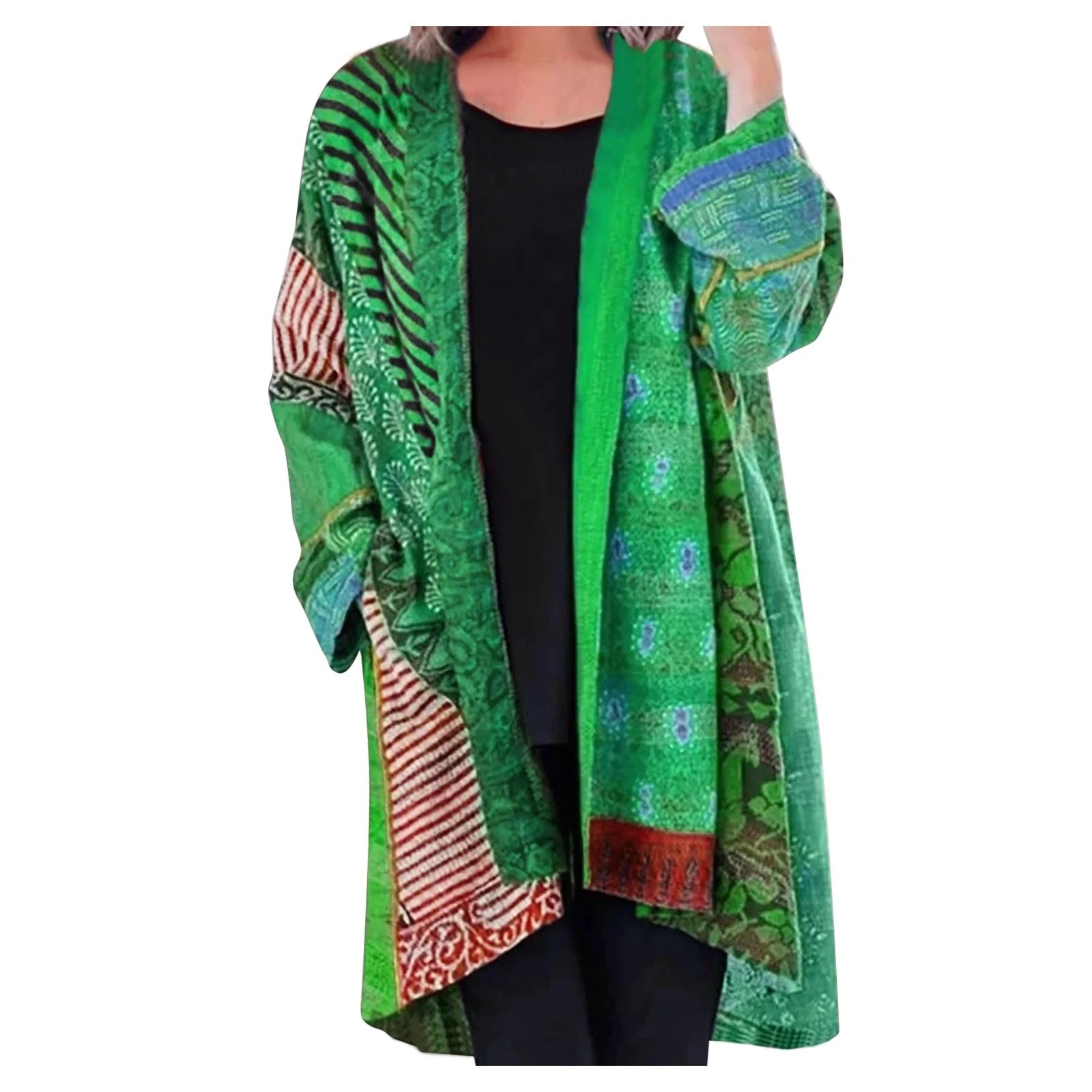 Noa™ – Kimono Vintage à Manches Longues pour un Été Bohème Élégant