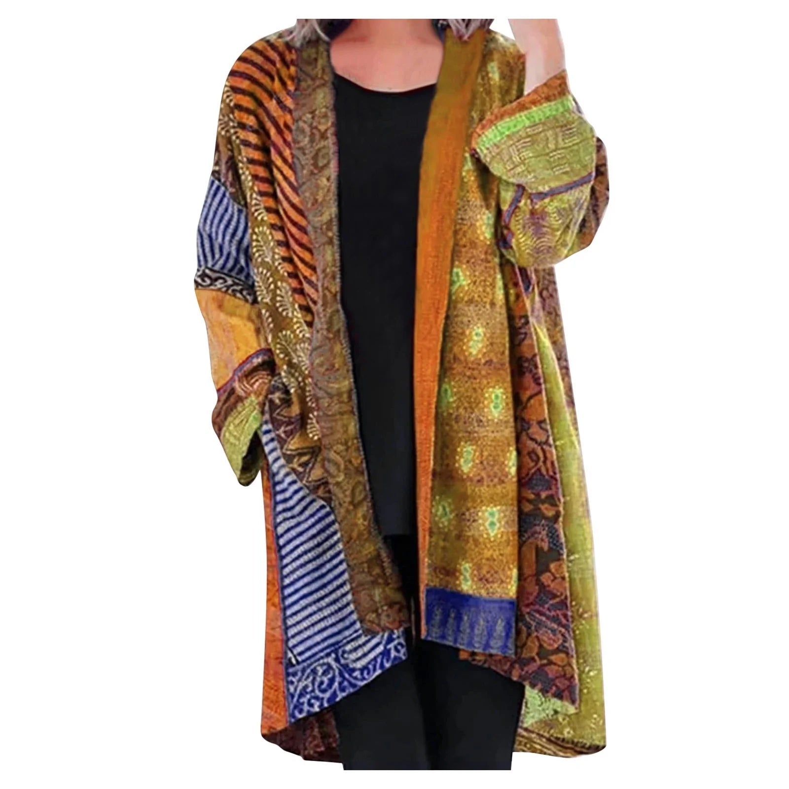 Noa™ – Kimono Vintage à Manches Longues pour un Été Bohème Élégant
