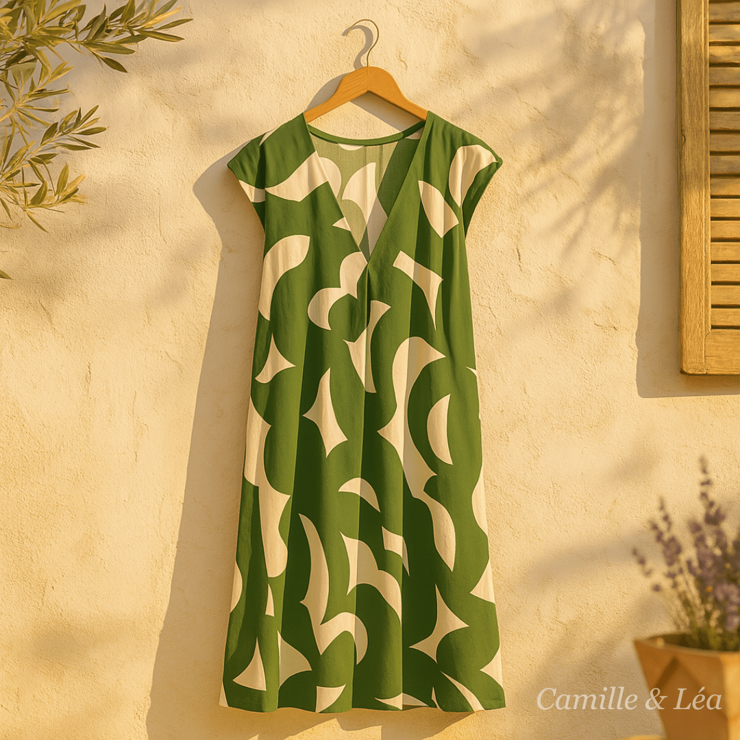 Viola | Robe Fluide À Col En V - Verona Botique