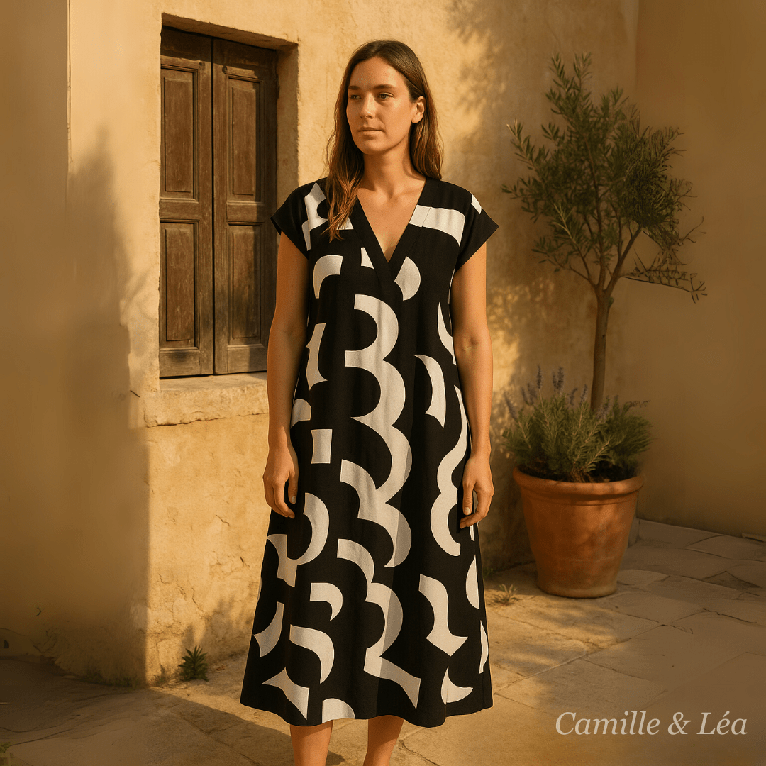 Viola | Robe Fluide À Col En V - Verona Botique