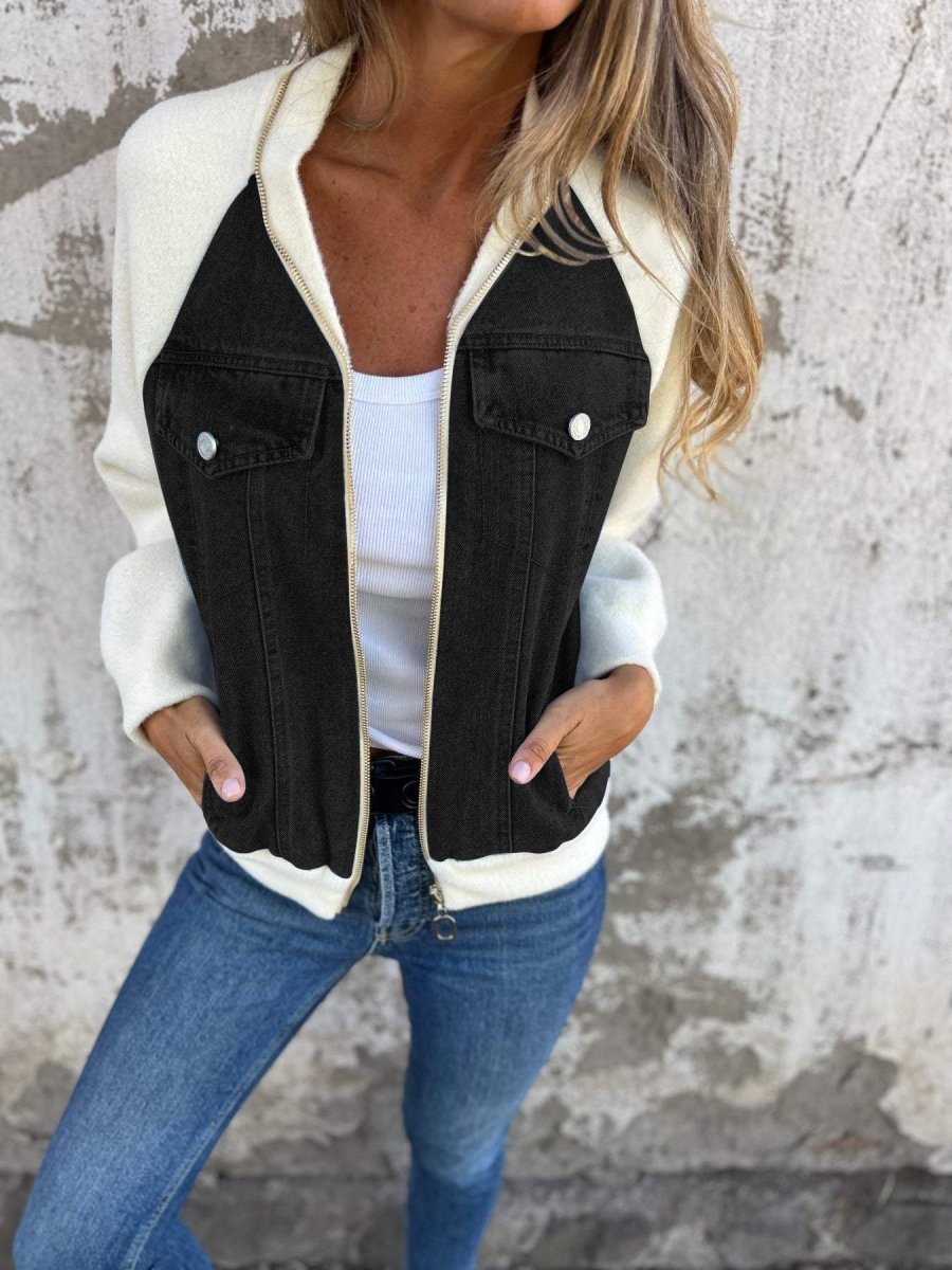 Zaria | Veste En Jean Élégante - Verona Botique